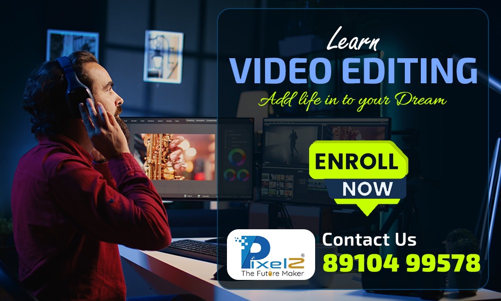 You can turn your passion for video editing into your career with the video editing course at PixelZ Education.